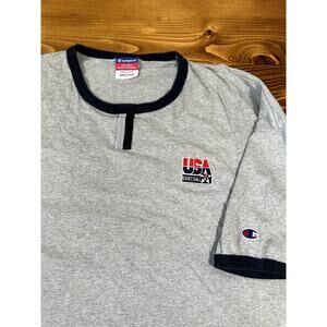 Vintage USA Olympic Basketball Champion Embroidered XXL Shirt